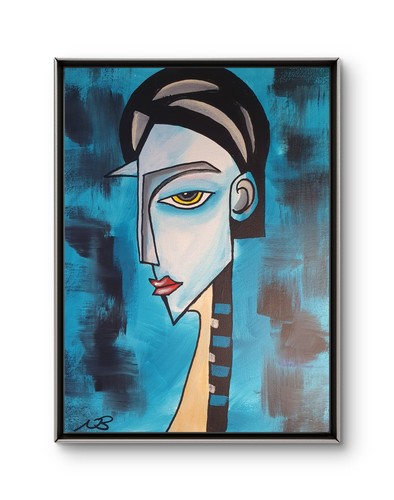 Picasso inspired portrait - inspired,