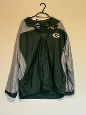 Vintage Reebok NFL Green Bay Packers Jacket XL – On Field Collection Windbreaker