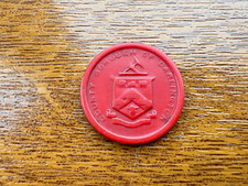 Vintage Darlington Transport Token – Red Plastic Bus Fare Coin Mid-Century UK