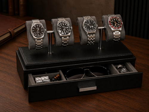 Watch leather display - watch, box