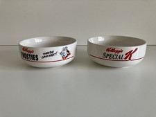 Kellogs Cereal Bowl x2 1987
