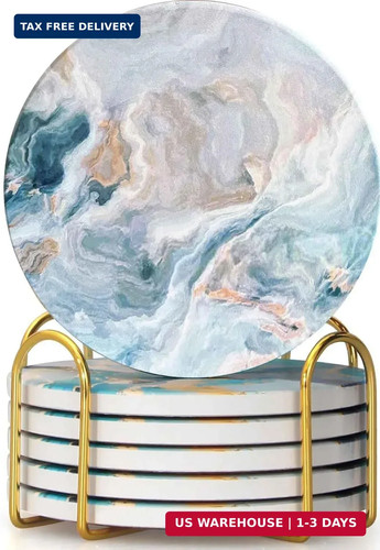 Drink coasters with holder - with,