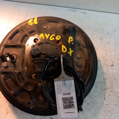 Rear brake drum toyota aygo - aygo, 1a