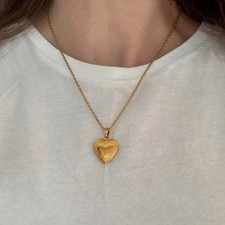 Gold plated heart shaped mini