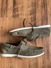 TIMBERLAND Orthlite Suede Leather Boat Deck Shoes Sz 9 Cruise Ship Green