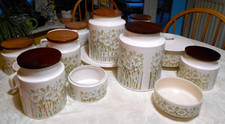 Hornsea Fleur- large storage £15.95 small storage £12.95 large jug £9.95 etc