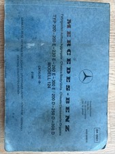 Mercedes-Benz 01/86 Parts Catalogue Type200, 200E, 230E, 260E, 300E, 200D