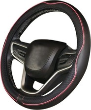 Steering Wheel Cover Eco-Leather For Mazda 2 3 5 CX5 CX30 Black Pink Non-Slip