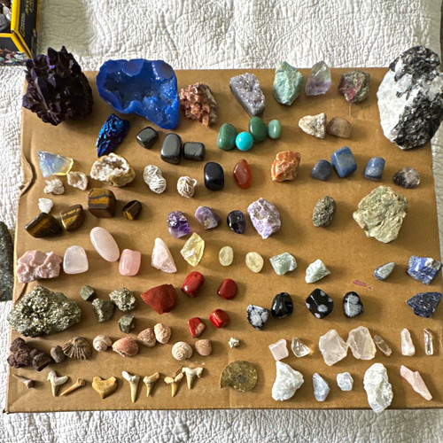 Mixed lot natural - natural, minerals