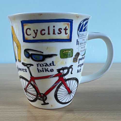 Dunoon bone china cyclist - china,