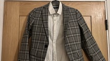 Boys Next Checked Suit And White Ted Baker Shirt Great Condition Age 8