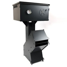 Heavy Duty Rocket Wood Burning Stove + Pizza Oven - Portable Cooker Camping