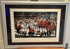 Martin Johnson Signed England Rugby Union 2003 World Cup Print Ltd Ed Framed COA
