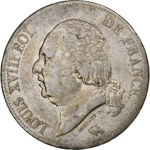 France louis xviii 5 francs - france,,