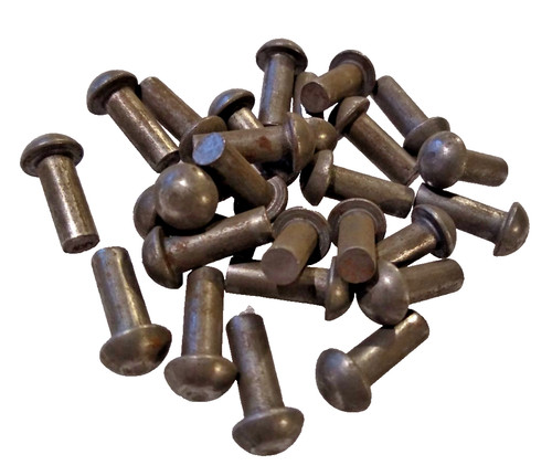 2 iron rivets - ,