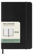 Moleskine Weekly Diary / Planner 2026 Pocket Black Soft Cover 9x14cm 12 Month