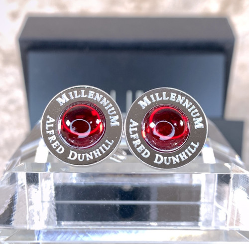 Alfred dunhill cufflinks - cufflinks, red