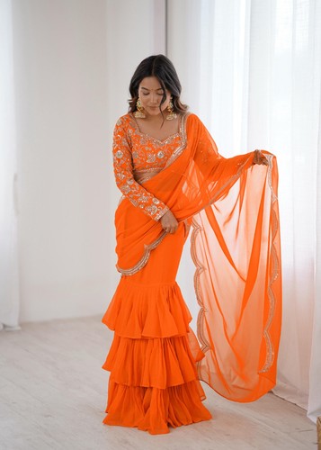 Party wear saree designer - wear,