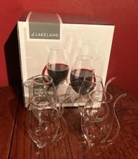 LAKELAND 4 x 90ml GLASS PORT SIPPERS. BOXED. ENHANCES THE FLAVOUR OF YOUR TIPPLE