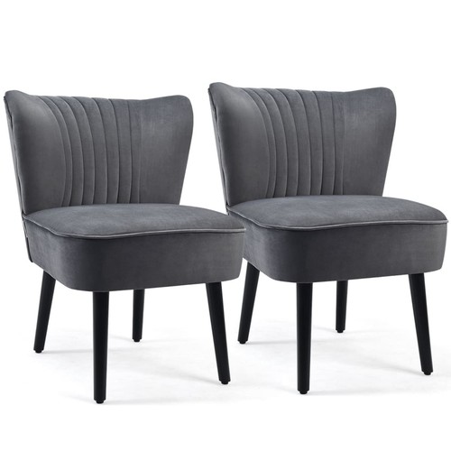 Set velvet accent chair - velvet,