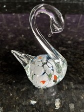 Murano Hand Blown Glass Swan