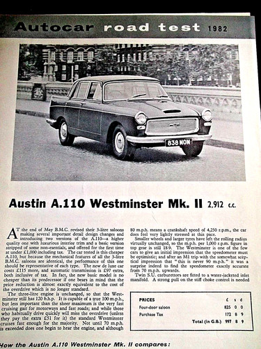 Austin a110 westminster mkii - a110,