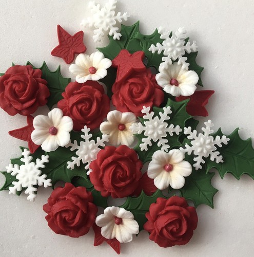 Ruby red christmas bouquet - ruby,