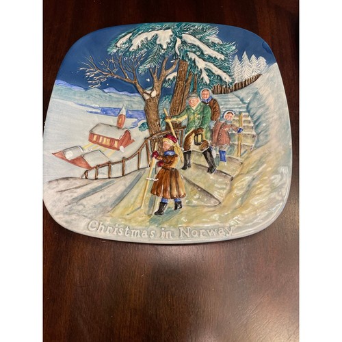 Christmas norway plate john - christmas, in