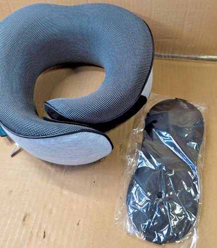 Travel neck pillow - set, memory