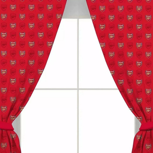 Arsenal crest curtains - arsenal,