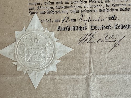 German document 19thc - 19thc, 1842