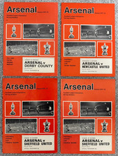 Arsenal Home Football Programmes - Various Cup Matches - From 1971-72 - Job Lot