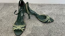 Faith green strappy shoes - green,