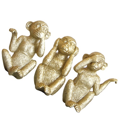 3pcs resin craft monkey - craft,