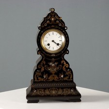 Antique Table Clock Wood