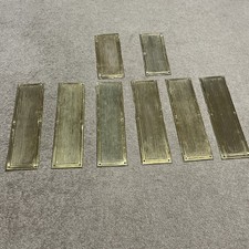 RECLAIMED VINTAGE DECORATIVE BRASS FINGER DOOR PLATE VICTORIAN EDWARDIAN 