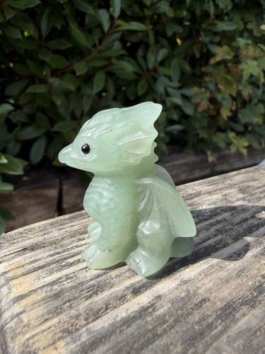 Green aventurine dragon - green,