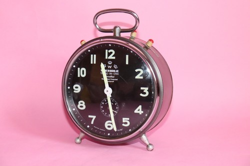 Vintage wehrle alarm clock - vintage,