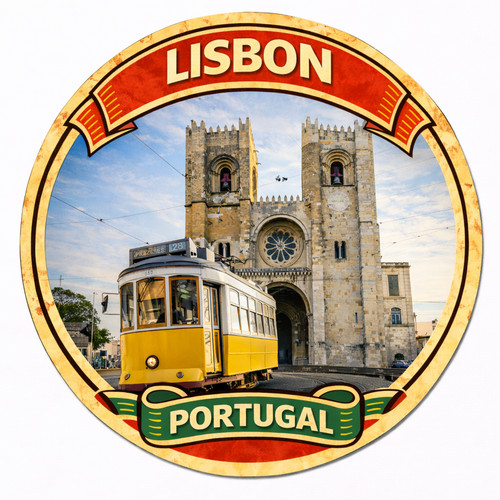 Lisbon portugal fridge - fridge, magnet