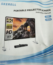 Skerell 100 Inch 16:9 Manual Projector Screen