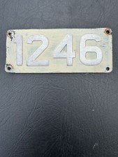 1971 Bristol Omnibus RELL6 ECW BHY702J 1246 Bus Chassis Fleet Number Plate Badge