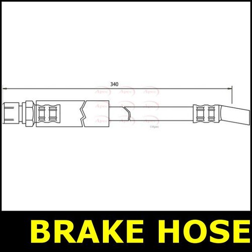 Brake hose front for vauxhall - hose,