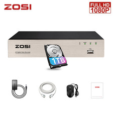 ZOSI CCTV DVR Recorder 8 Channel With 1TB HDD 1080P