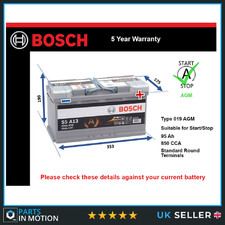 AGM Car Battery S5A13 Bosch