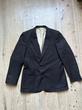 Vintage Pure New Wool Debenhams Men's Suit Jacket Deep Brown Size 40 Chest