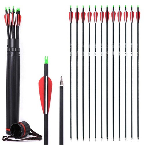 24pcs carbon arrows - 12/24pcs,