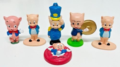 Vintage porky pig - pig, figure
