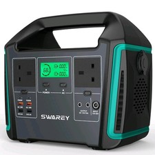 SWAREY 1000W Portable Power Station 725.76Wh Solar Power Generator New