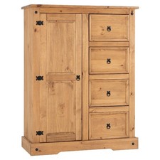 Low Wardrobe 1 Door 4 Drawer