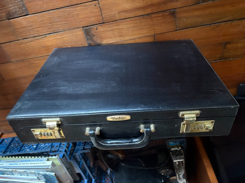 Retro montana black briefcase - retro,